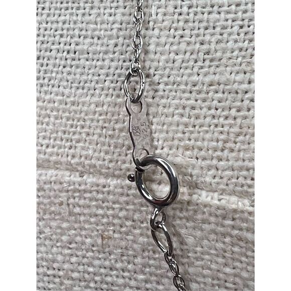 Sterling Silver 925 Peacock Tourmaline Variants CZ 18" Pendant‎ Necklace NWOT - Picture 6 of 12